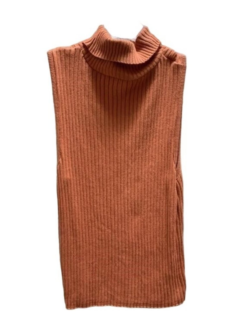Bagatelle Italian Suede Leather Jacket Pierre Cardin Turtleneck Sleeveless Shell - Picture 2 of 6